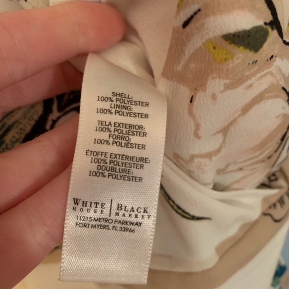 White House | Black Market Floral Dress, Size 00 - Picture 5 of 5